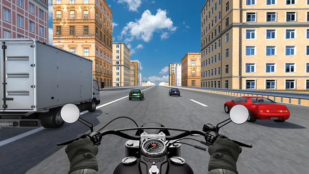 City Bike Traffic Race in Crowd Taxi 3D Screenshot 0