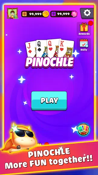 Pinochle - Trickster Cards Ảnh chụp màn hình 1