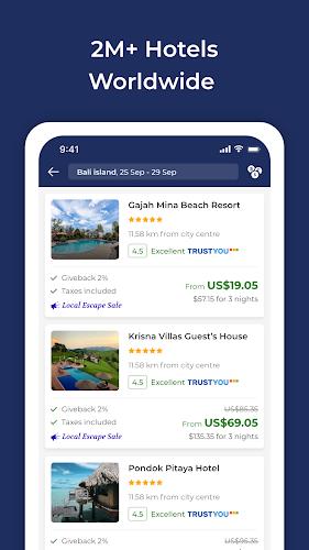 Travala.com: Hotels & Flights Ảnh chụp màn hình 1