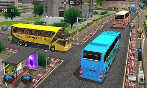 Offroad School Bus Drive Games Captura de tela 1