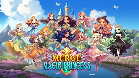 Merge Magic Princess: Tap Game Ảnh chụp màn hình 0