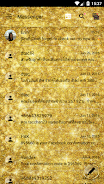 SMS Messages GlitterGold Glass Captura de tela 2