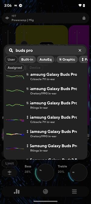 Poweramp Equalizer ภาพหน้าจอ 1