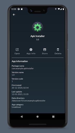 Apk Installer Lite (Package Manager) Tangkapan skrin 1