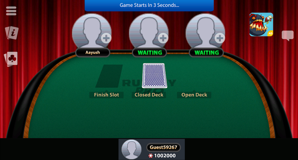 Play Indian Rummy: 13 Cards & Pool Rummy Online Captura de tela 0