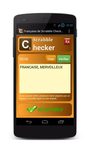 Word Checker - French Captura de tela 0