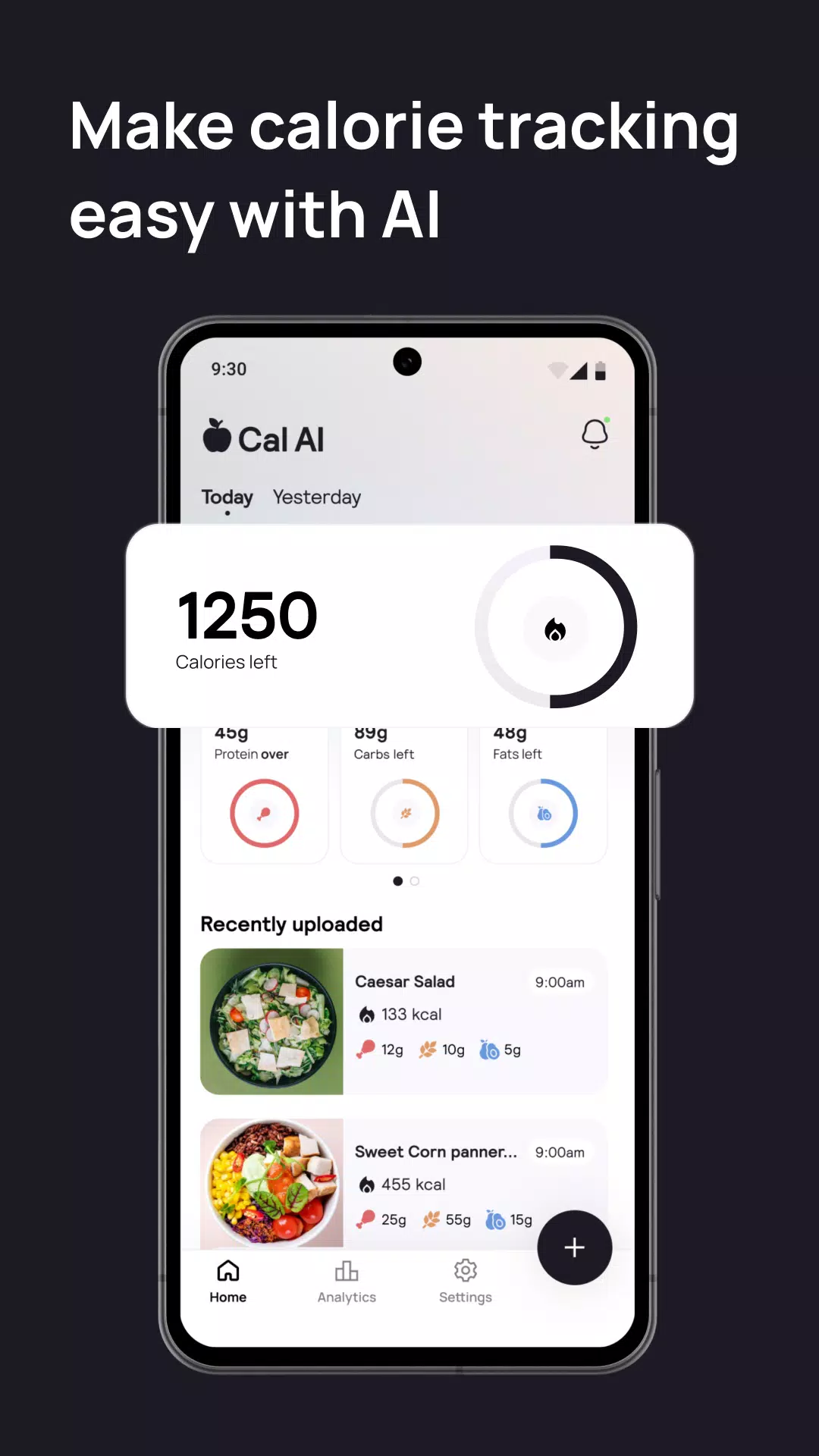 Cal AI ภาพหน้าจอ 0