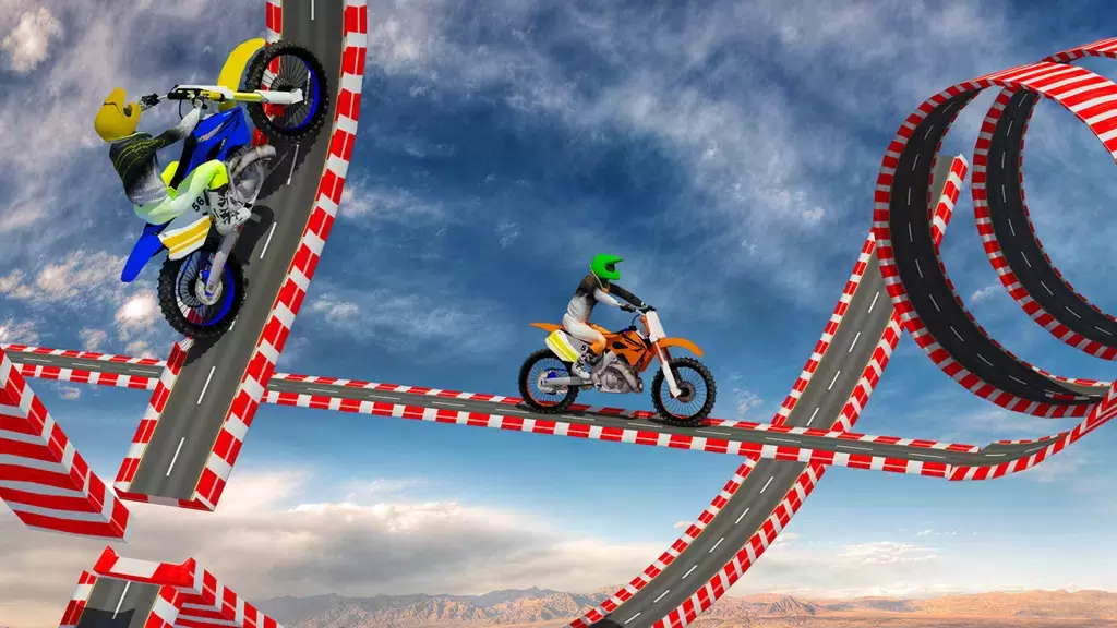 Stunt Bike Race Moto Drive 3D Ekran Görüntüsü 3