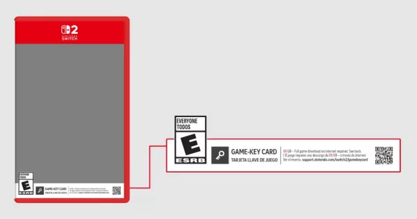 任天堂 Switch 2 游戏密钥卡演示