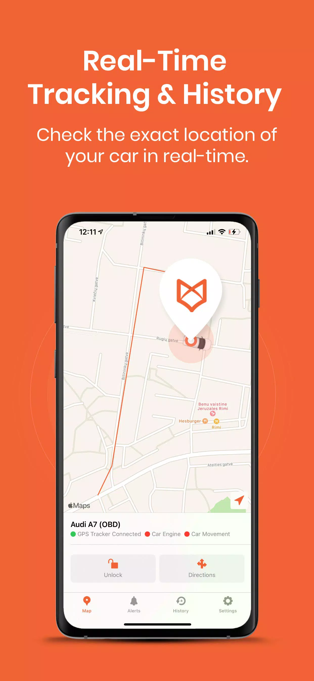 TrackingFox Car GPS Tracker Captura de pantalla 1