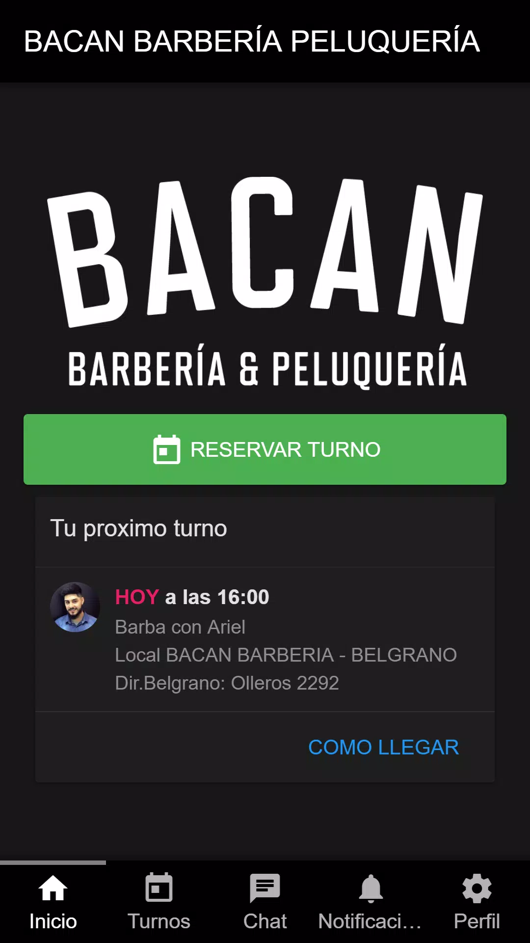 Bacan barbería y peluquería ภาพหน้าจอ 0