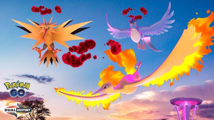 Pokemon Go Articuno, Zapdos and Moltres Dynamax Forms