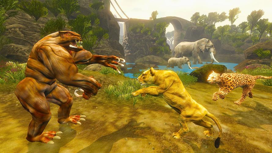 Huge Monster Simulator Captura de tela 0