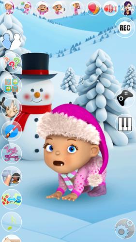 Talking Baby Babsy Winter Fun スクリーンショット 2