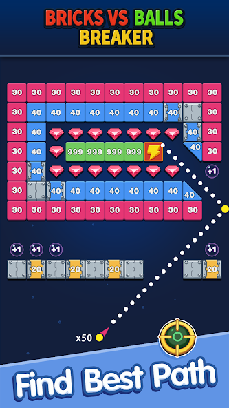 Bricks vs Balls Breaker Mod ภาพหน้าจอ 0