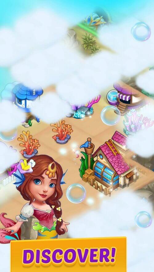 Merge Mermaids-magic puzzles Captura de tela 2