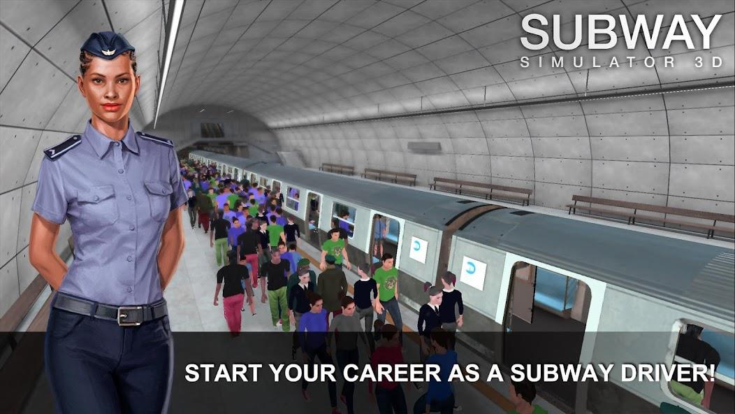 Subway Simulator 3D Mod Ekran Görüntüsü 0