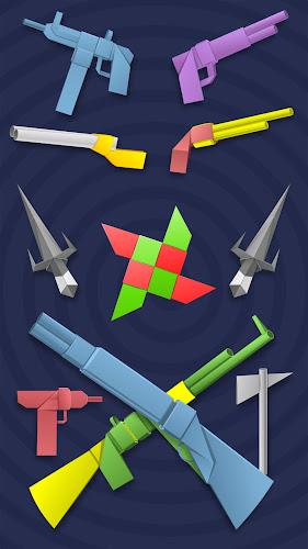 Armas de origami de papel Captura de pantalla 0