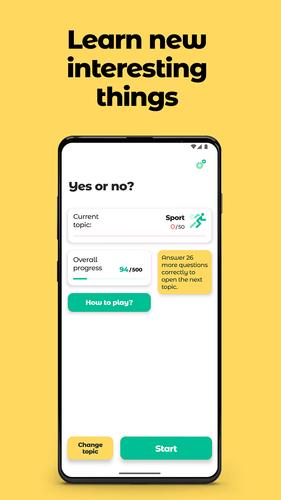 Yes or No? Trivia with facts. Captura de tela 1