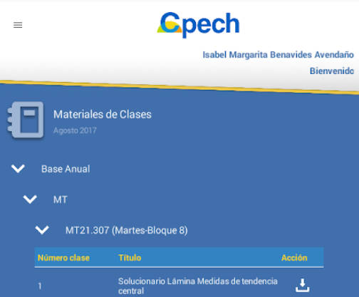 Schermata App Cpech 1