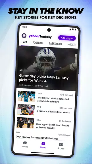 Yahoo Fantasy Football, Sports ภาพหน้าจอ 3