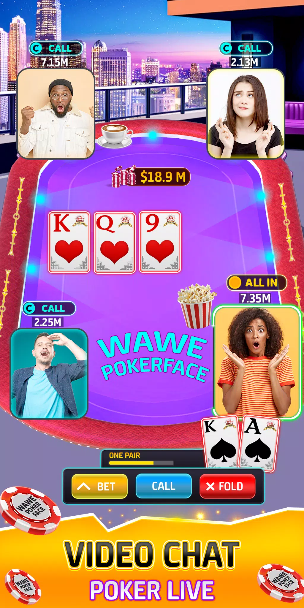 Schermata Wawe Poker Face - Holdem Poker 2