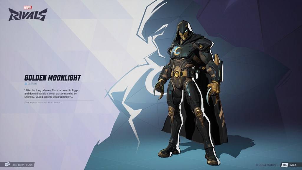 Moon Knight Golden Moonlight Skin