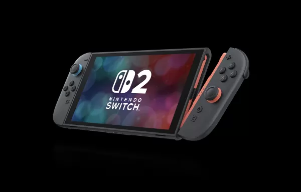 Vue de face de la console Switch 2