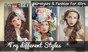 Hairstyles & Fashion for Girls 스크린샷 0