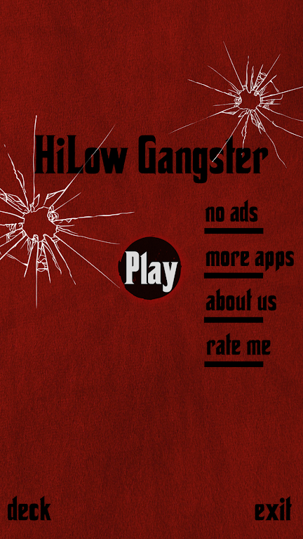 High Low Card Game (Hi-Lo) Screenshot 1