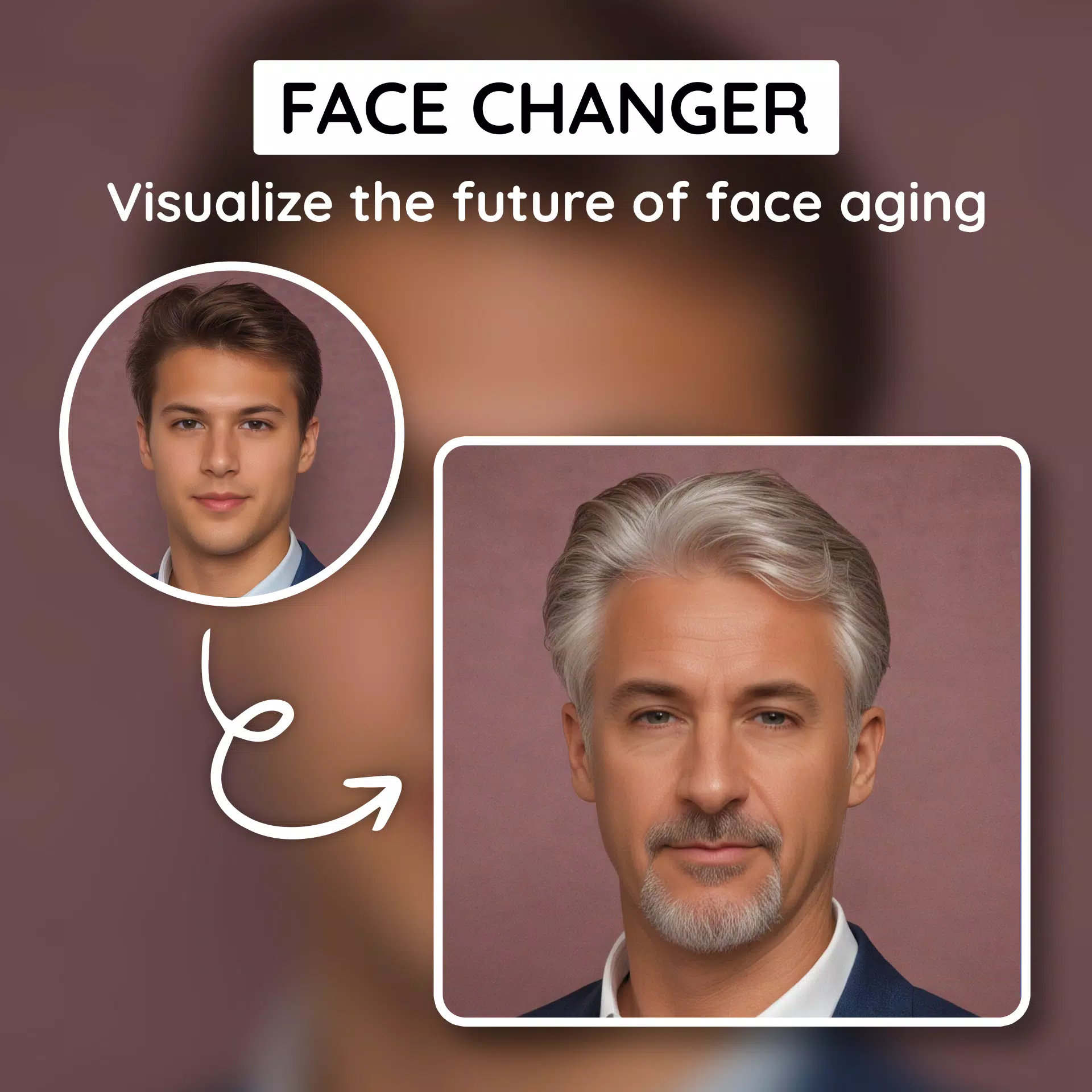 Future Self Face Aging Changer स्क्रीनशॉट 0