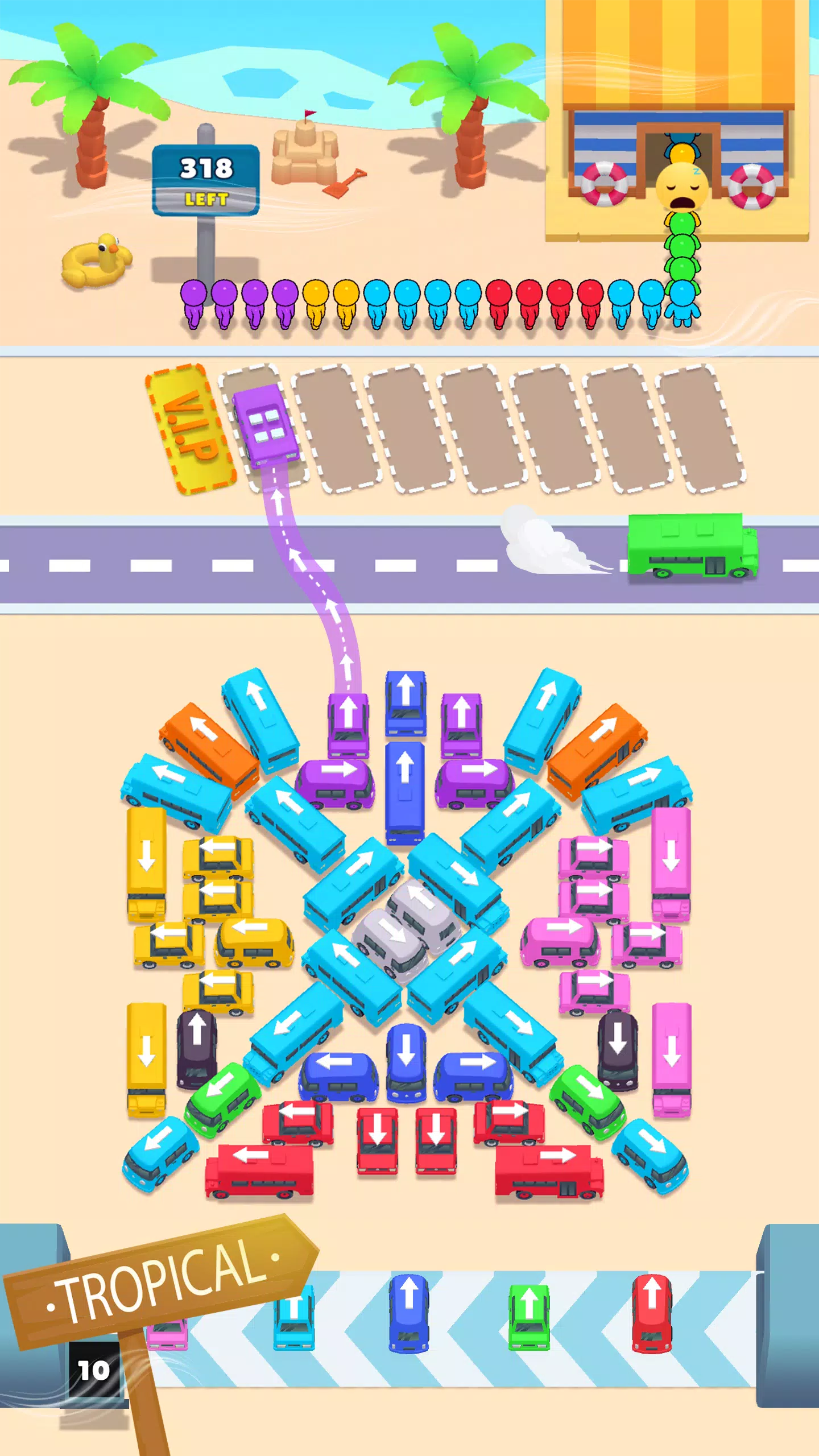 Bus Match Puzzle: Bus Shuffle ภาพหน้าจอ 3