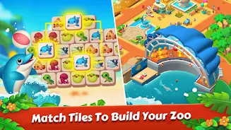 Zoo Tile - Match Puzzle Game Tangkapan skrin 2