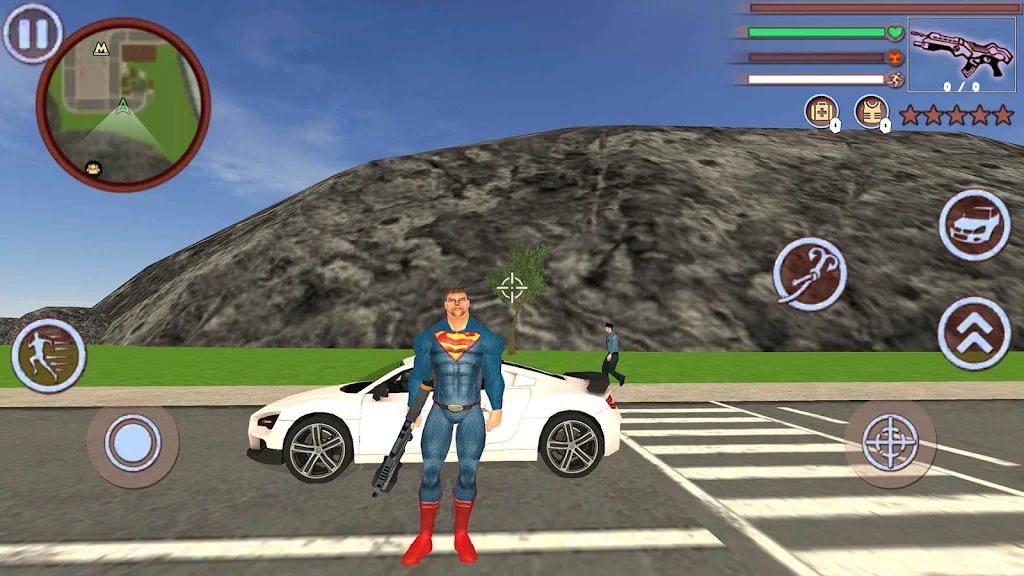 Super Vice Town Rope Hero: Crime Simulator ภาพหน้าจอ 0