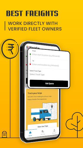 WheelsEye Truck Booking App स्क्रीनशॉट 2