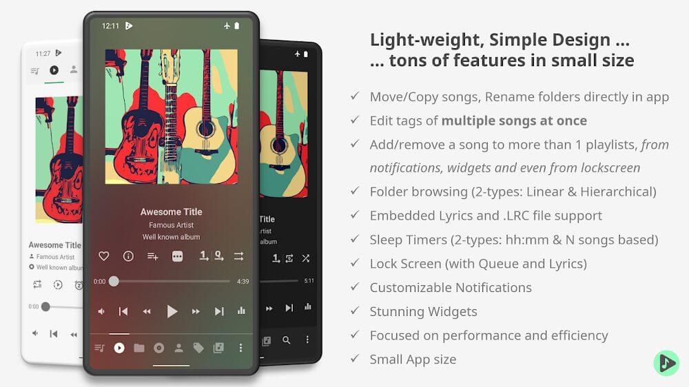 Musicolet Music Player Mod ဖန်သားပြင်ဓာတ်ပုံ 0