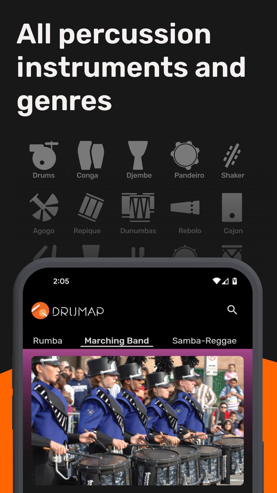 Drumap. The World of Rhythm ภาพหน้าจอ 1