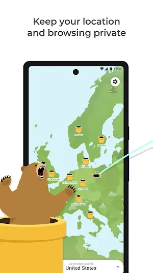 TunnelBear VPN Tangkapan skrin 0