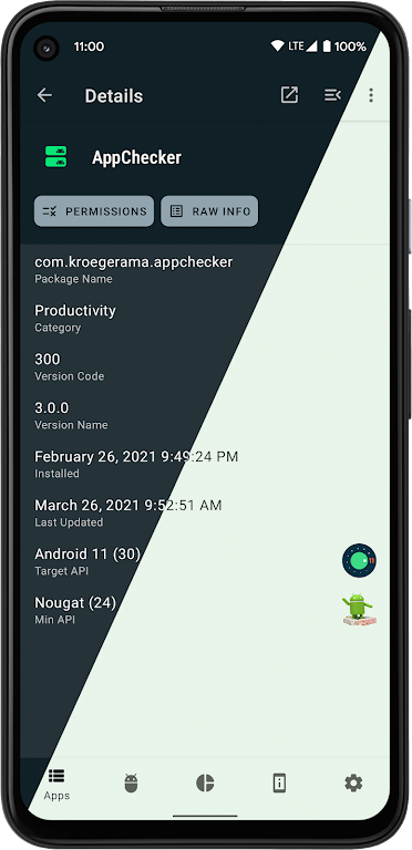 AppChecker – App & System info Mod ဖန်သားပြင်ဓာတ်ပုံ 2