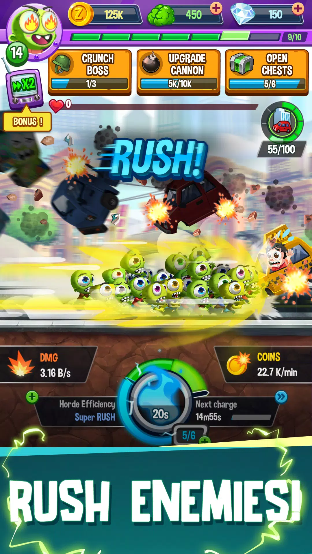 Idle Rush : Zombie Tsunami Zrzut ekranu 3