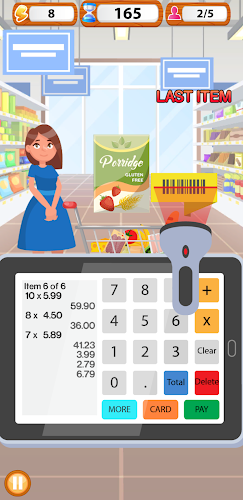 Supermarket Cashier Simulator Capture d'écran 3