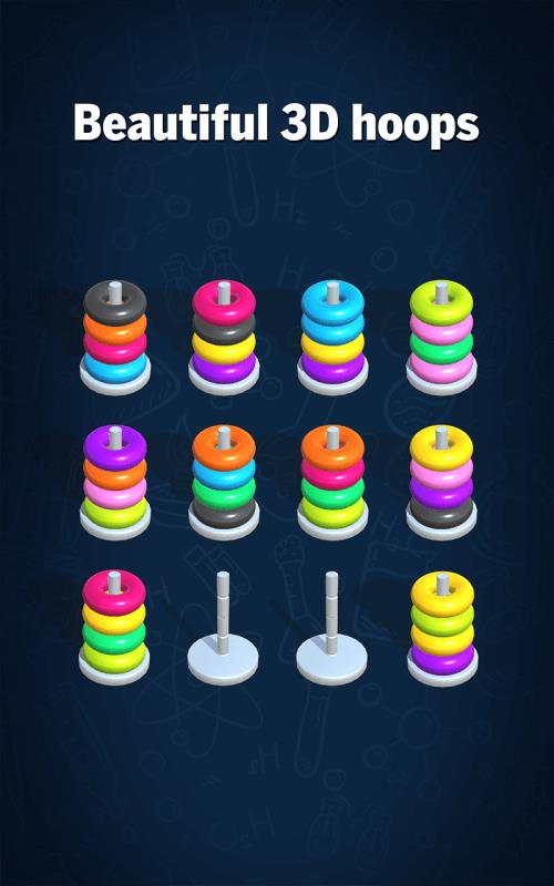 Hoop Sort Puzzle: Color Ring Schermafbeelding 3