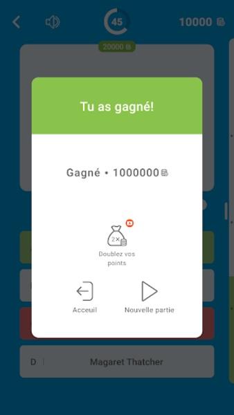 Schermata Millions Quiz - Français 1