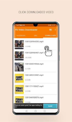 Video Downloader For Facebook Captura de tela 0