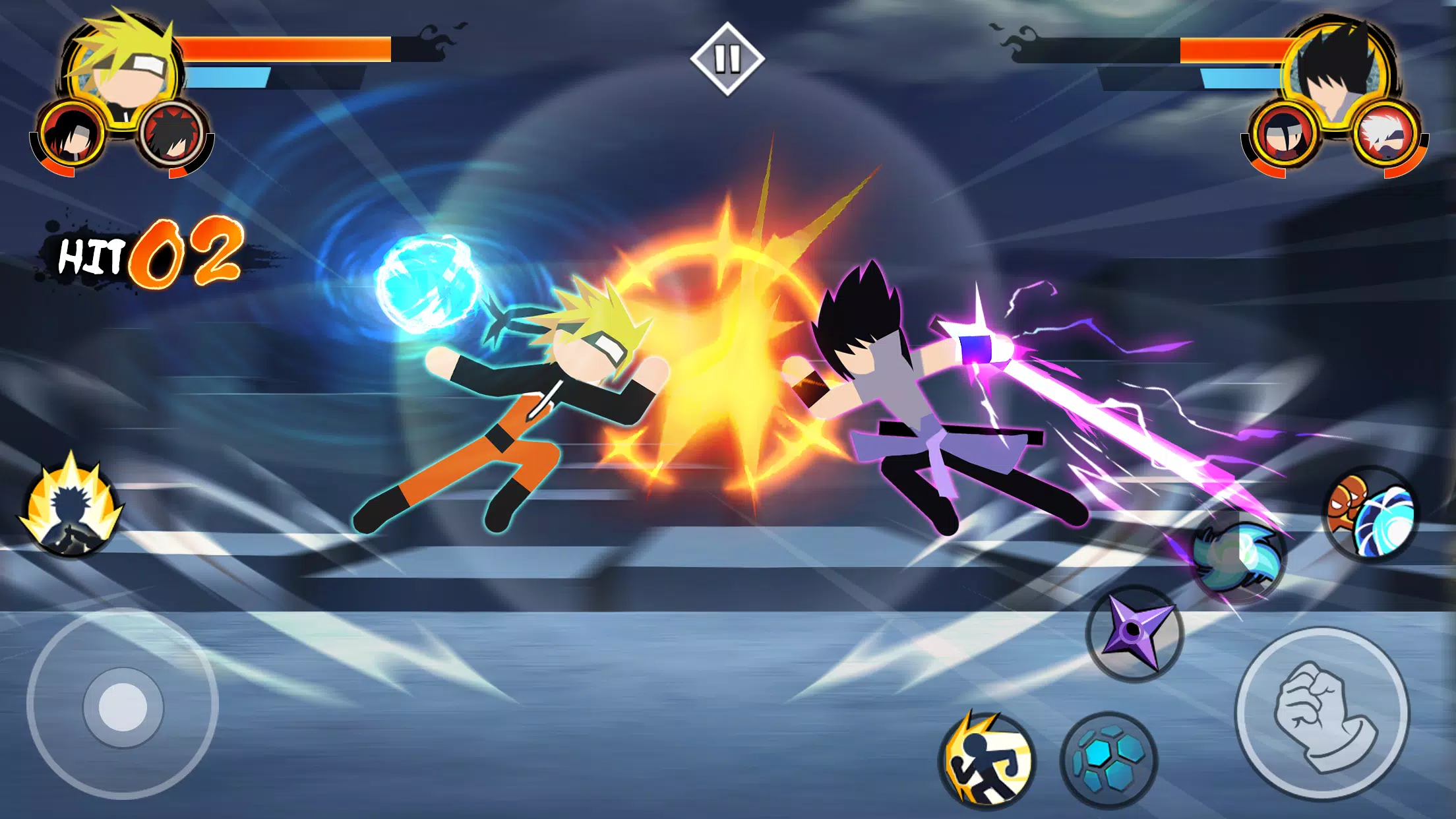 Stick Ninja - 3v3 Battle Captura de tela 0