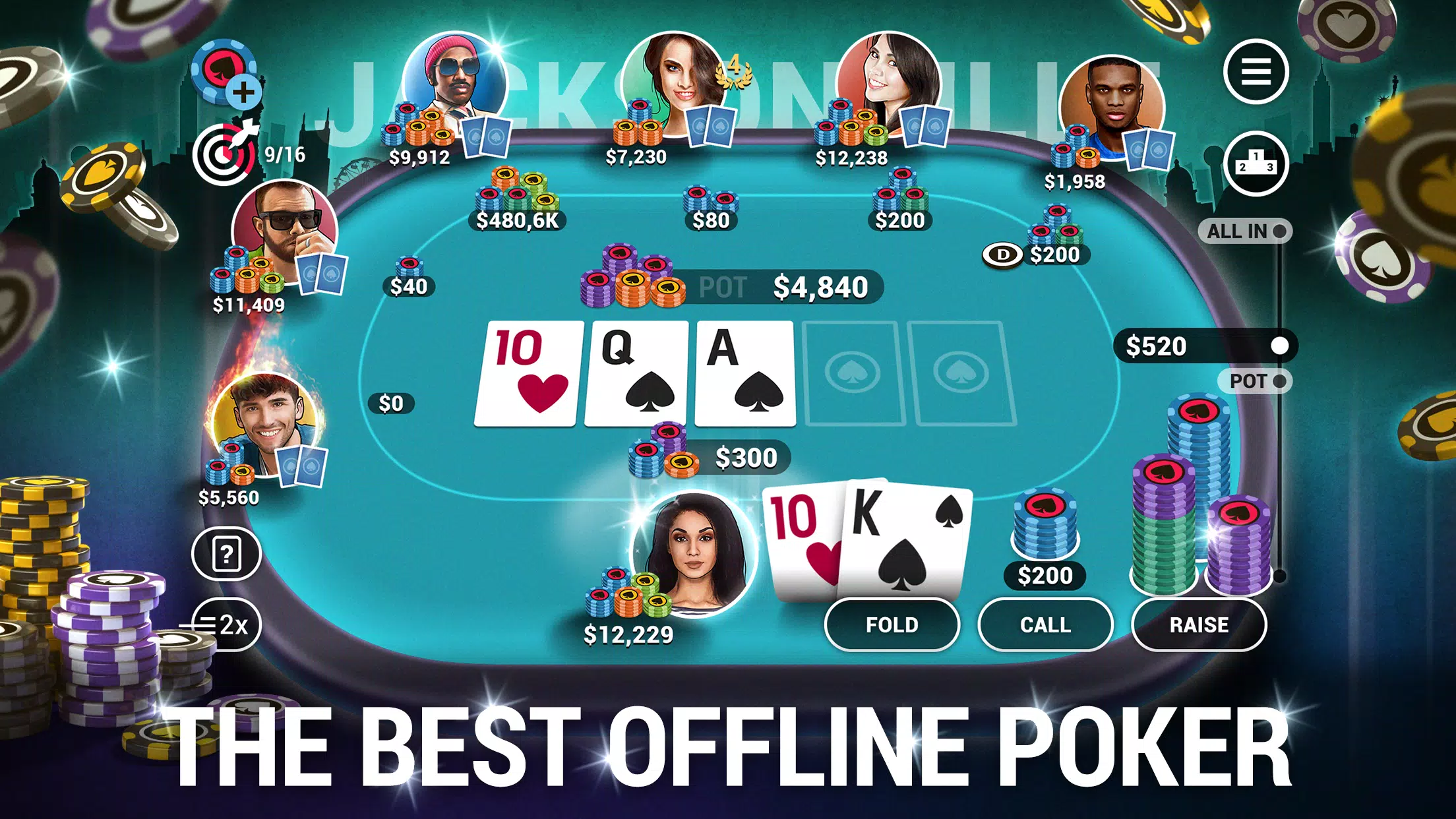 Poker World, Offline TX Holdem Tangkapan skrin 0