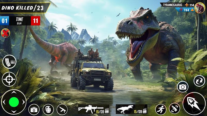 Wild Dinosaur Hunting Game Tangkapan skrin 0