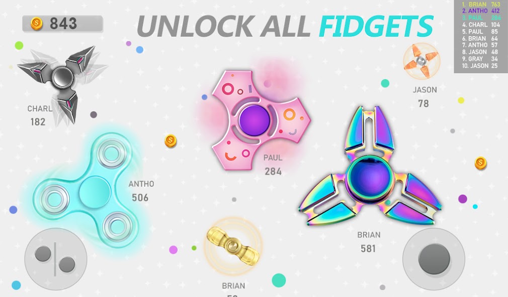 Realtime Fidget Spinner Games Screenshot 3