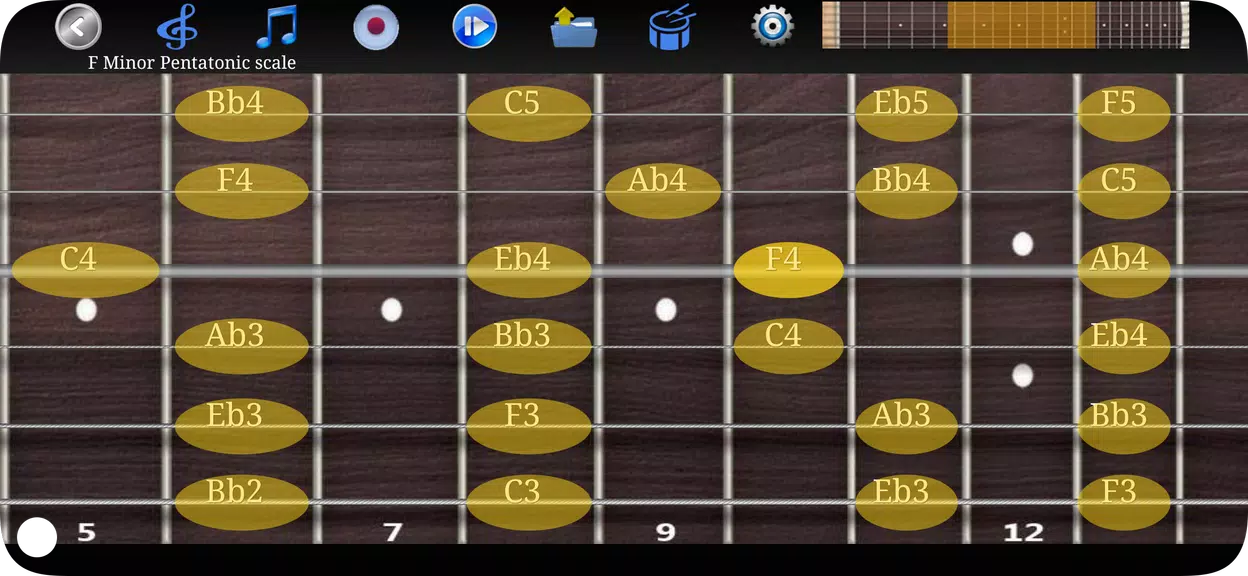 Guitar Scales & Chords Ekran Görüntüsü 1