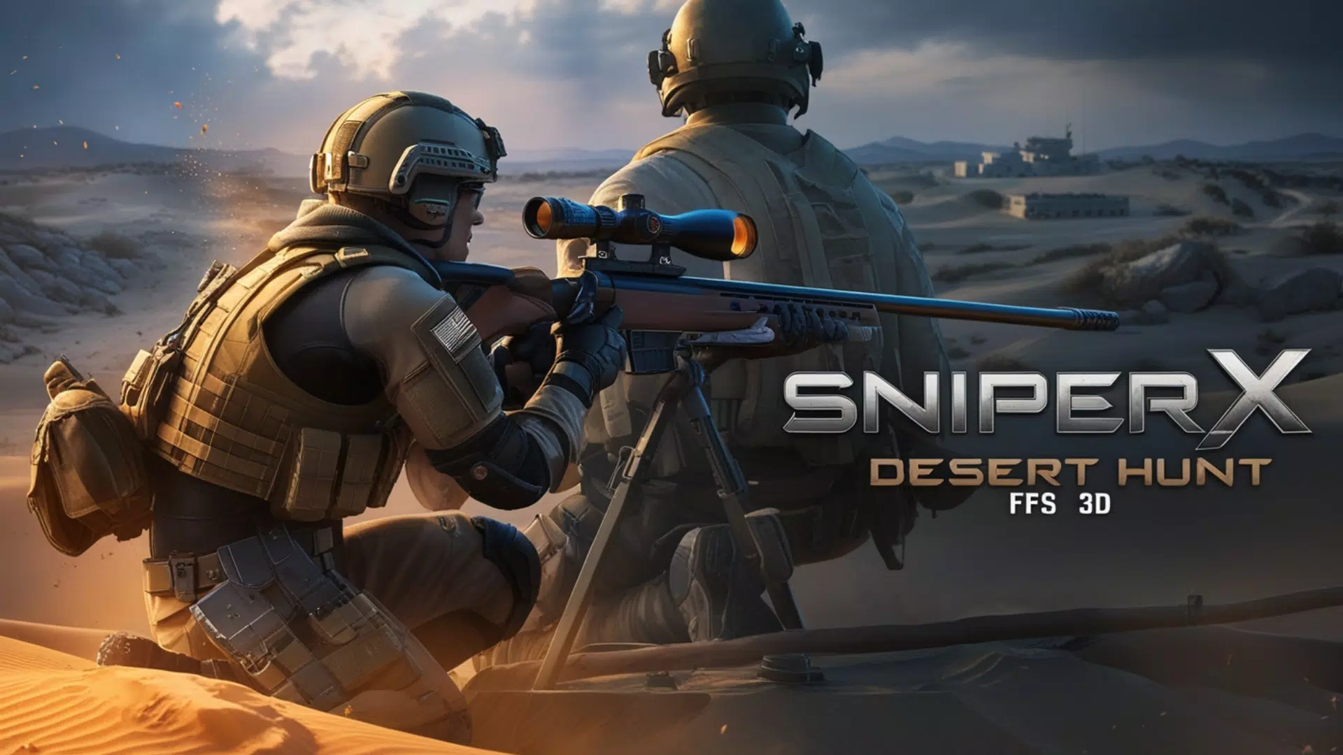 Sniper X : Desert Hunt FPS 3D Ảnh chụp màn hình 1